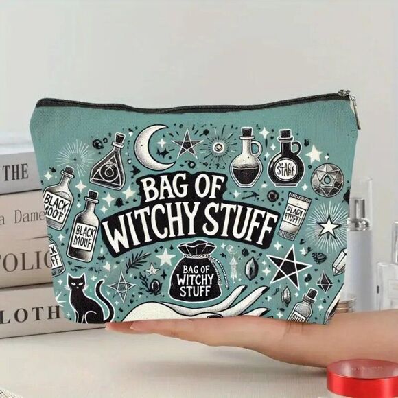 Enchanting Bag of Witchy Stuff Makeup / Cosmetic Bag  Zipper / Lightweight - Picture 1 of 2